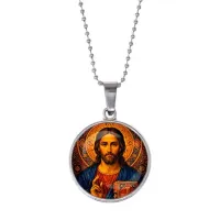 Кулон, цвет серебро, с цепочкой, Иисус Христос C1128053