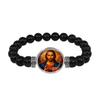 Браслет из чёрного агата, Иисус Христос C1128056