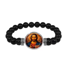 Браслет из чёрного агата, Иисус Христос C1128056