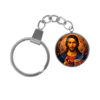 Брелок, нержавеющая сталь, с кольцом для ключей, Иисус Христос C1128061