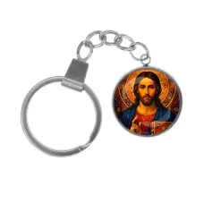 Брелок, нержавеющая сталь, с кольцом для ключей, Иисус Христос C1128061