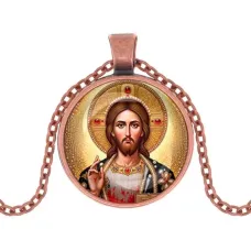 Кулон, цвет медь, с цепочкой, Иисус Христос C1129030