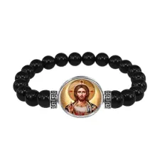 Браслет из чёрного агата, Иисус Христос C1129056