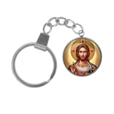 Брелок, нержавеющая сталь, с кольцом для ключей, Иисус Христос C1129061