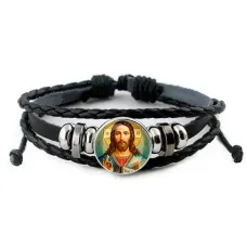 Кожаный браслет, Иисус Христос C1130012