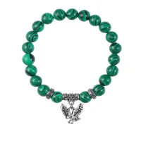 Браслет Орел (защита, сила, победа), Малахит BSP-10-24