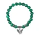 Браслет Орел (защита, сила, победа), Малахит BSP-10-24