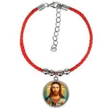 Браслет из красного шнура, Иисус Христос C1130047