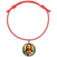 Браслет из красного шнура, Иисус Христос C1130052