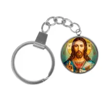Брелок, нержавеющая сталь, с кольцом для ключей, Иисус Христос C1130061