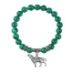 Браслет Волк (защита, сила, победа), Малахит BSP-10-28