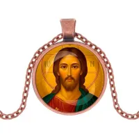 Кулон, цвет медь, с цепочкой, Иисус Христос C1131030