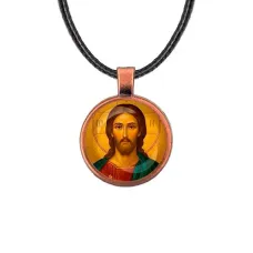 Кулон, цвет медь, со шнурком, Иисус Христос C1131031