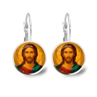Серьги металлические, Иисус Христос C1131038
