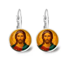 Серьги металлические, Иисус Христос C1131038