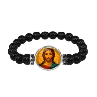 Браслет из чёрного агата, Иисус Христос C1131056