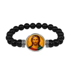 Браслет из чёрного агата, Иисус Христос C1131056