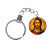 Брелок, нержавеющая сталь, с кольцом для ключей, Иисус Христос C1131061