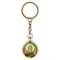 Круглый брелок, цвет бронза, с цепочкой, Ксения Петербургская C1132018