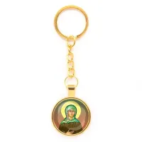 Круглый брелок, цвет золото, с цепочкой, Ксения Петербургская C1132020