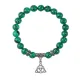 Браслет Трикветр (защита и гармония), Малахит BSP-10-0069