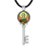 Кулон ключ, цвет серебро, со шнурком, Ксения Петербургская C1132043