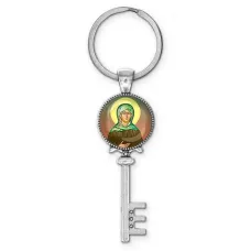 Брелок ключ, цвет серебро, с кольцом для ключей, Ксения Петербургская C1132044