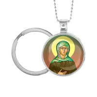 Кулон-брелок, цвет серебро, с цепочкой и кольцом, Ксения Петербургская C1132054