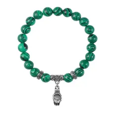 Браслет Рука Будды (защита, духовное развитие), Малахит BSP-10-2056