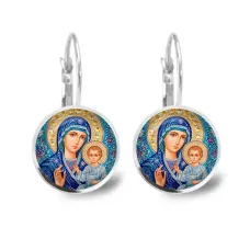 Серьги металлические, Матерь Божия C1133038