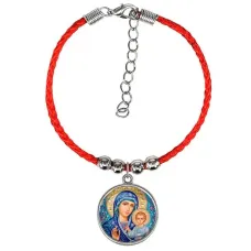 Браслет из красного шнура, Матерь Божия C1133047