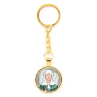 Круглый брелок, цвет золото, с цепочкой, Матрена Московская C1134020