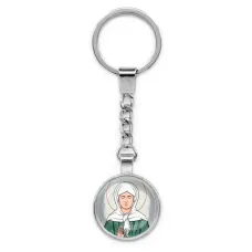 Круглый брелок, цвет серебро, с цепочкой, Матрена Московская C1134022