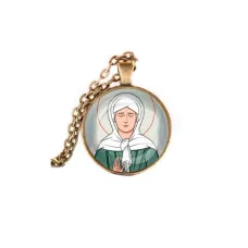 Кулон, цвет бронза, с цепочкой, Матрена Московская C1134028