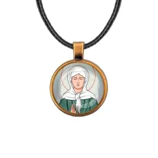 Кулон, цвет бронза, со шнурком, Матрена Московская C1134029