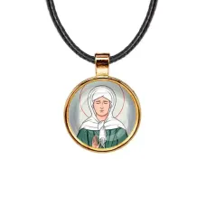 Кулон, цвет золото, со шнурком, Матрена Московская C1134033