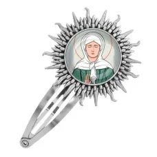 Заколка металлическая, цвет серебро, Матрена Московская C1134045