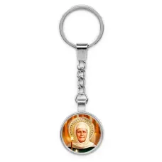 Круглый брелок, цвет серебро, с цепочкой, Матрена Московская C1135022