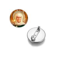 Круглый значок, цвет серебро, Матрена Московская C1135023