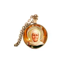 Кулон, цвет бронза, с цепочкой, Матрена Московская C1135028