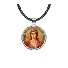 Кулон, цвет серебро, со шнурком, Архангел Михаил C1136027