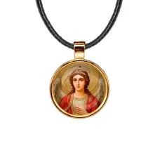 Кулон, цвет золото, со шнурком, Архангел Михаил C1136033