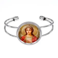 Браслет металлический, цвет серебро, Архангел Михаил C1136034