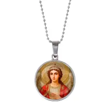 Кулон, цвет серебро, с цепочкой, Архангел Михаил C1136053