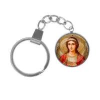 Брелок, нержавеющая сталь, с кольцом для ключей, Архангел Михаил C1136061