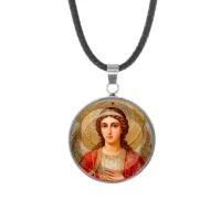 Кулон, нержавеющая сталь, со шнурком, Архангел Михаил C1136062