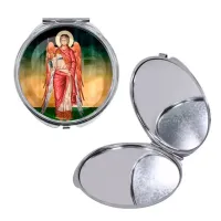 Круглое складное зеркало, цвет серебро, Архангел Михаил C1137016
