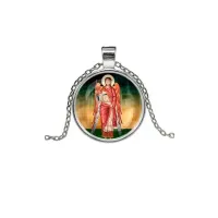 Кулон, цвет серебро, с цепочкой, Архангел Михаил C1137026