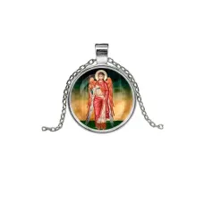 Кулон, цвет серебро, с цепочкой, Архангел Михаил C1137026