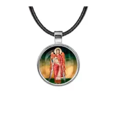 Кулон, цвет серебро, со шнурком, Архангел Михаил C1137027